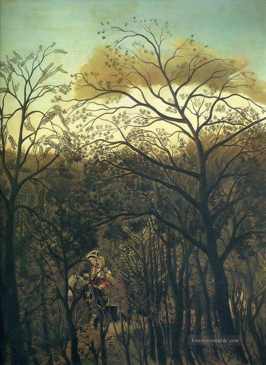 Rendez vous im Wald 1886 Henri Rousseau Post Impressionismus Naive Primitivismus Ölgemälde